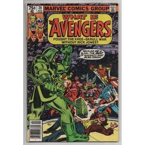 What If 20 Newsstand Marvel Comics 1980 VG- 3.5 Avengers Kree-Skrull War